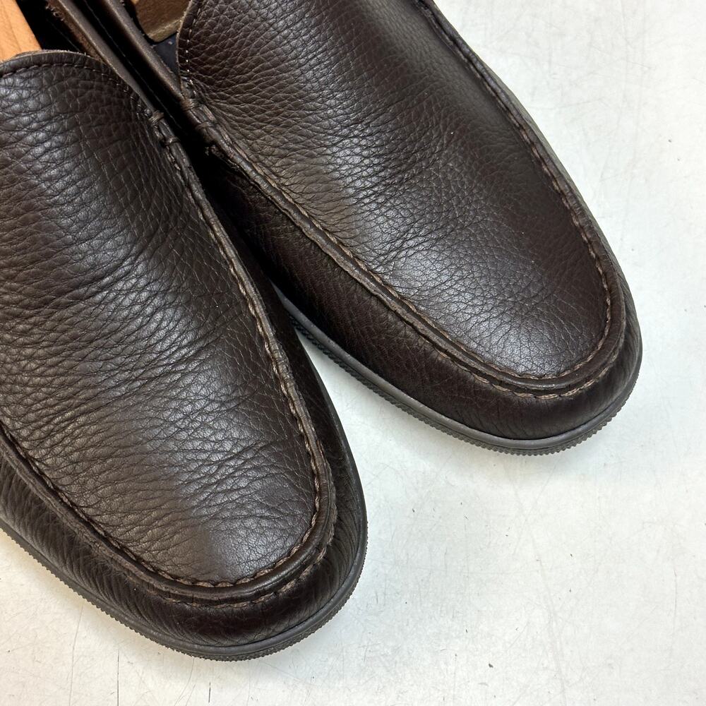 WORN TWICE Ralph Lauren Purple Label Driver Brown Pebbled Made in Italy 11.5 D - Picture 8 of 13